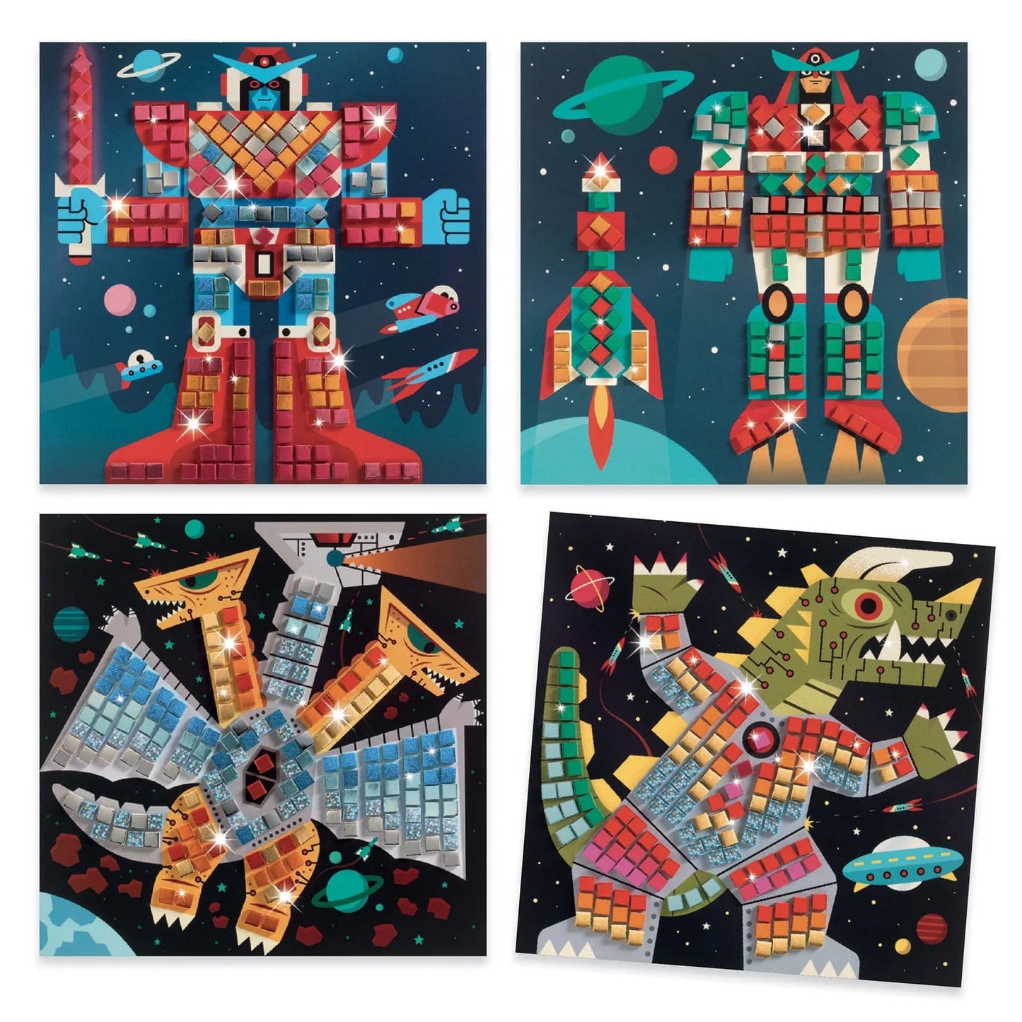 Djeco Creative Toy Djeco DJ09424 Space Battle Mosaic Kit (7877474943224)