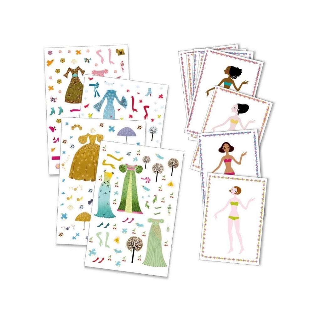 Djeco Arts & Crafts Djeco DJ09690 Paper Dolls - Dresses Through The Seasons (7467079205112)