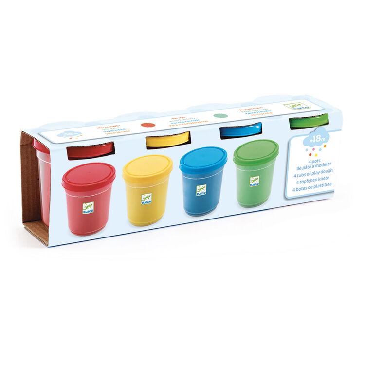 Djeco Play Dough Djeco DJ09756 4 Pots of Play Dough Classic (5918526636192)