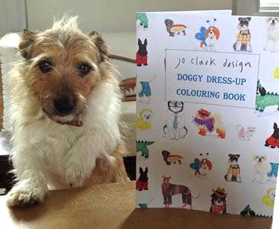 Jo Clark Design Colouring book Doggy Dress-Up Colouring Book (7707558379768)
