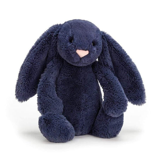 Jellycat Bashful Navy Bunny Medium - Wigwam Toys Brighton (5420564578464)
