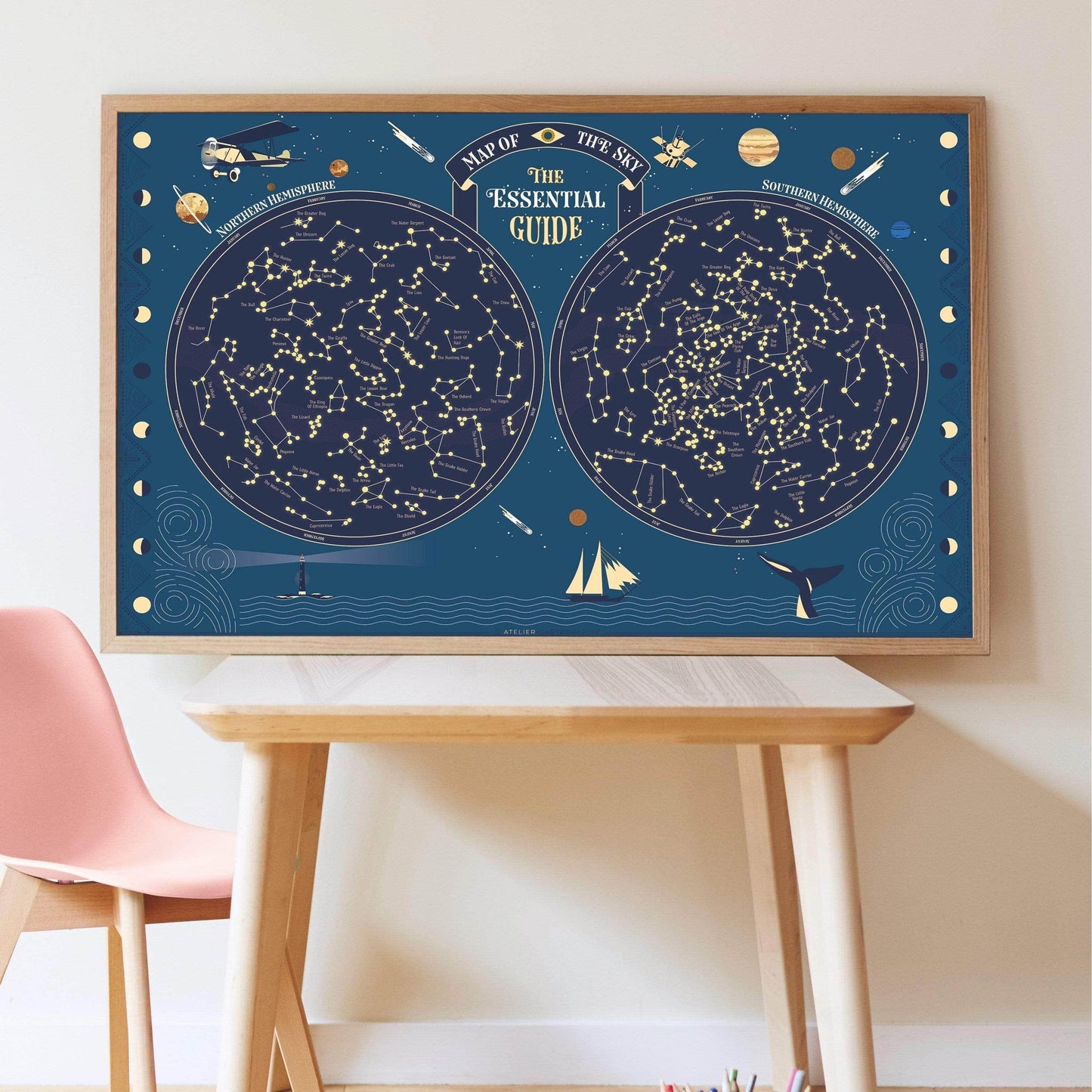 Poppik Discovery Stickers Skymap - Wigwam Toys Brighton (5836305498272)