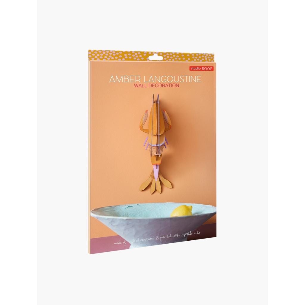 studio ROOF 3D Model Kit studio ROOF Amber Langoustine Wall Decoration (7830608609528)
