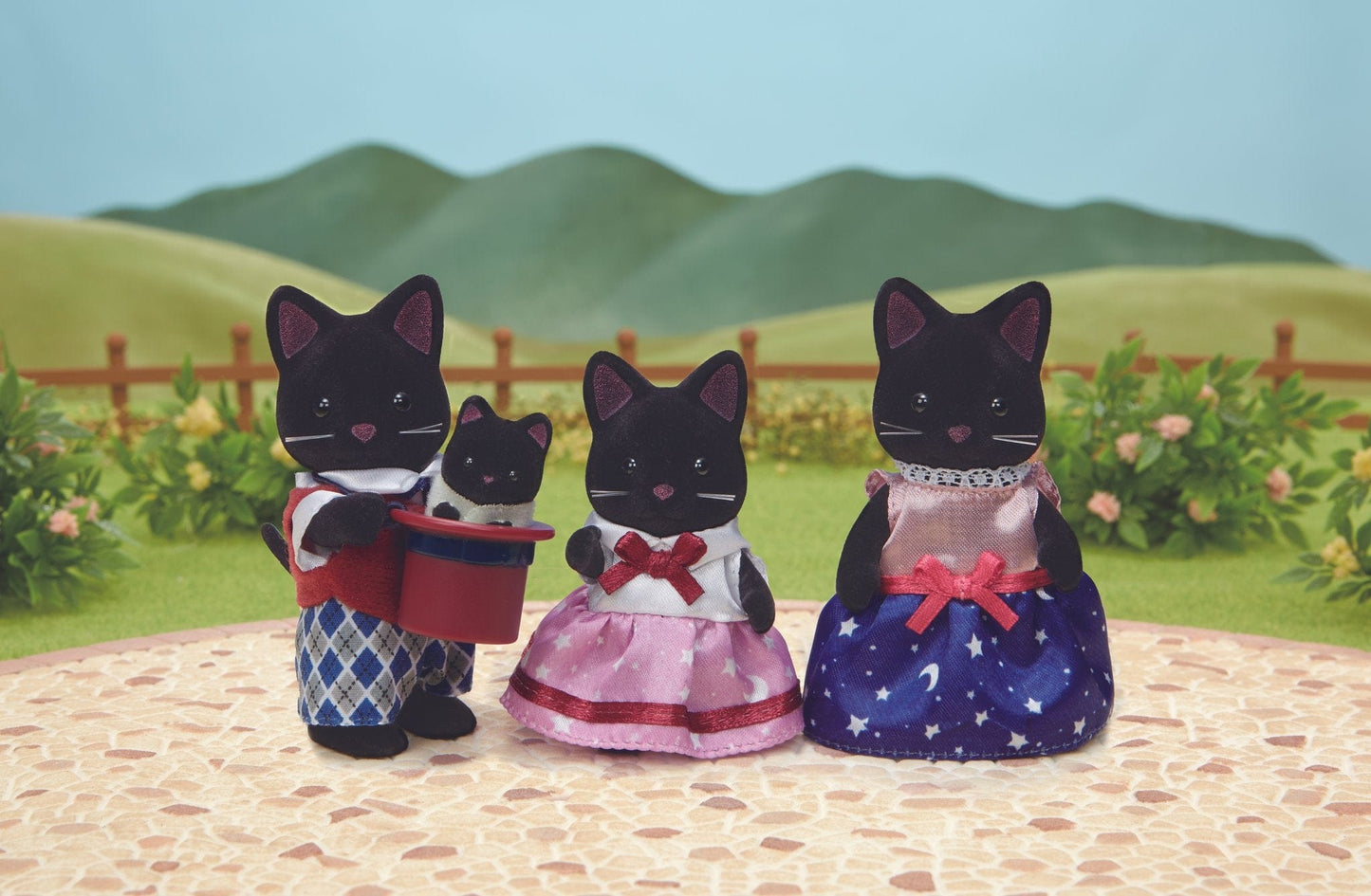 Epoch Sylvanian Families Sylvanian Families Midnight Cat Family (5987259318432)
