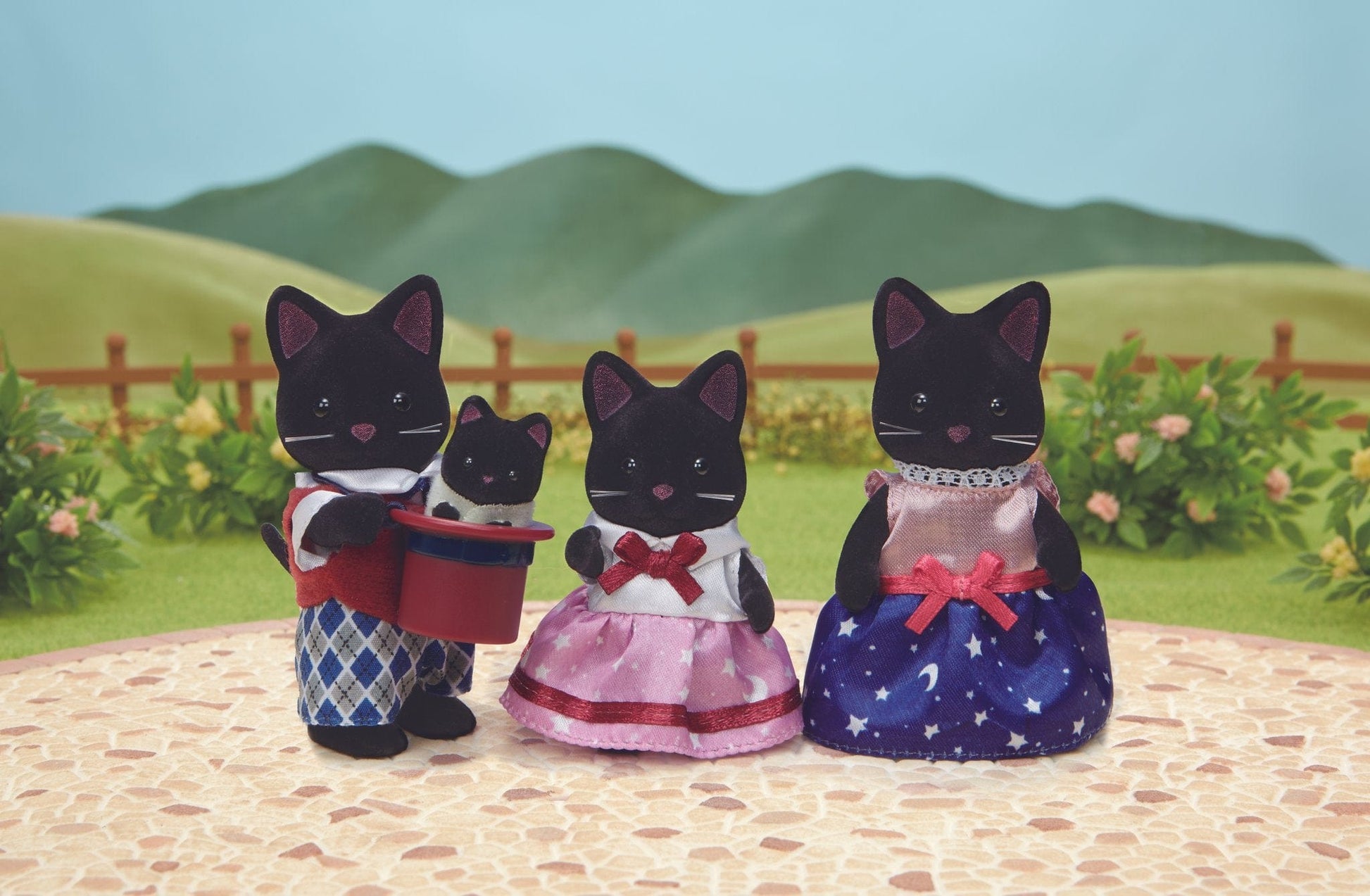 Epoch Sylvanian Families Sylvanian Families Midnight Cat Family (5987259318432)