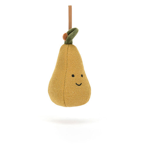 Jellycat Festive Folly Pear Decoration