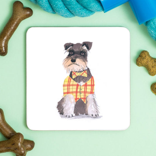 Jo Clark Design Schnauzer Dog Coaster