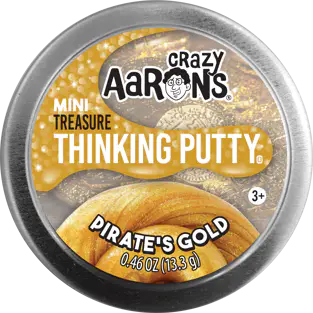 Crazy Aaron's Thinking Putty Mini Tin Assortment - Pirates Gold