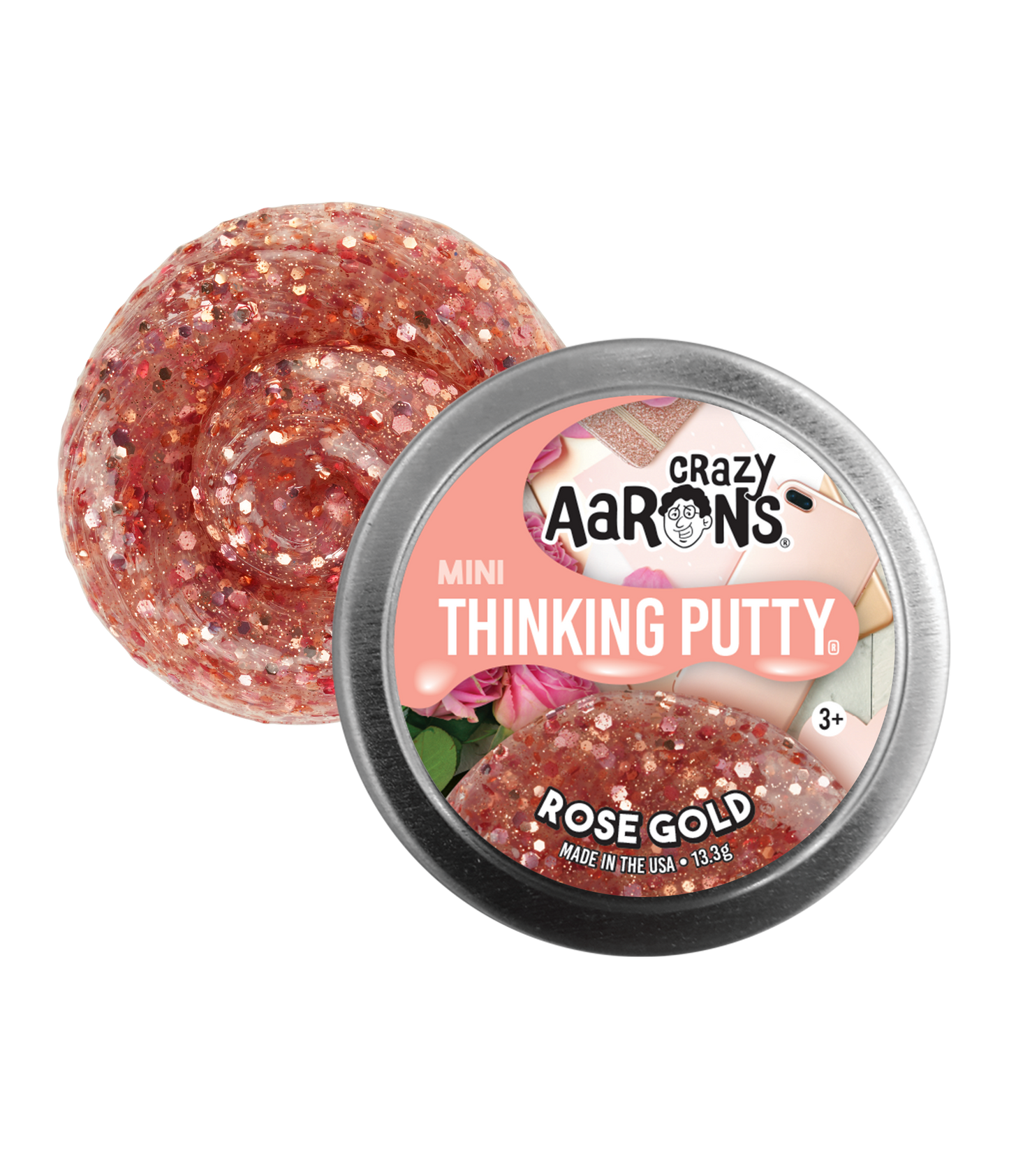 Crazy Aaron's Thinking Putty Mini Assortment - Rose Gold