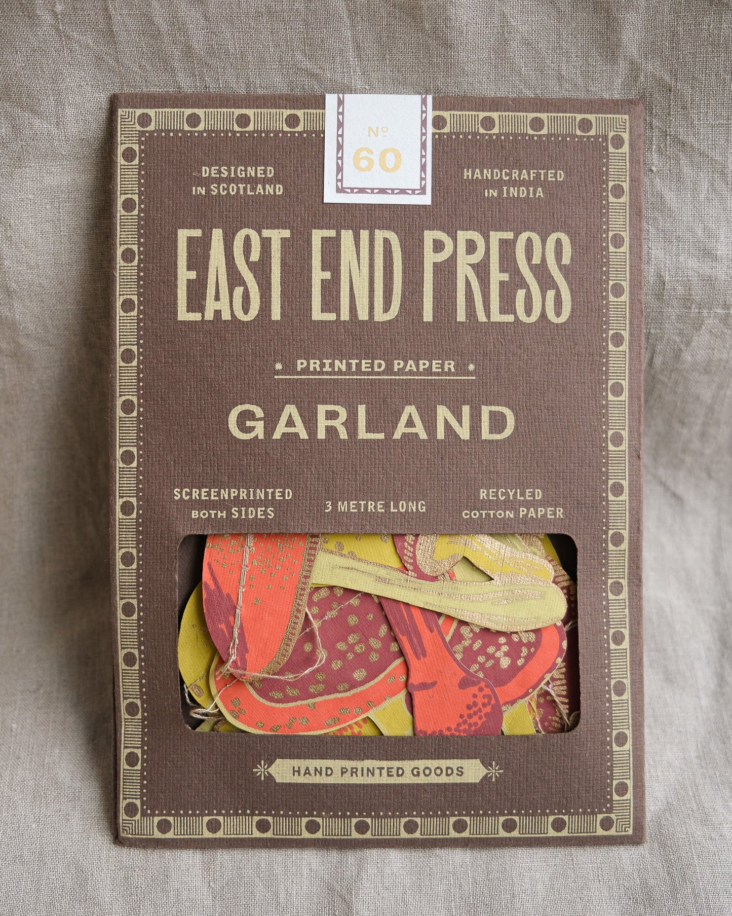 East End Press Mushroom Sewn Garland