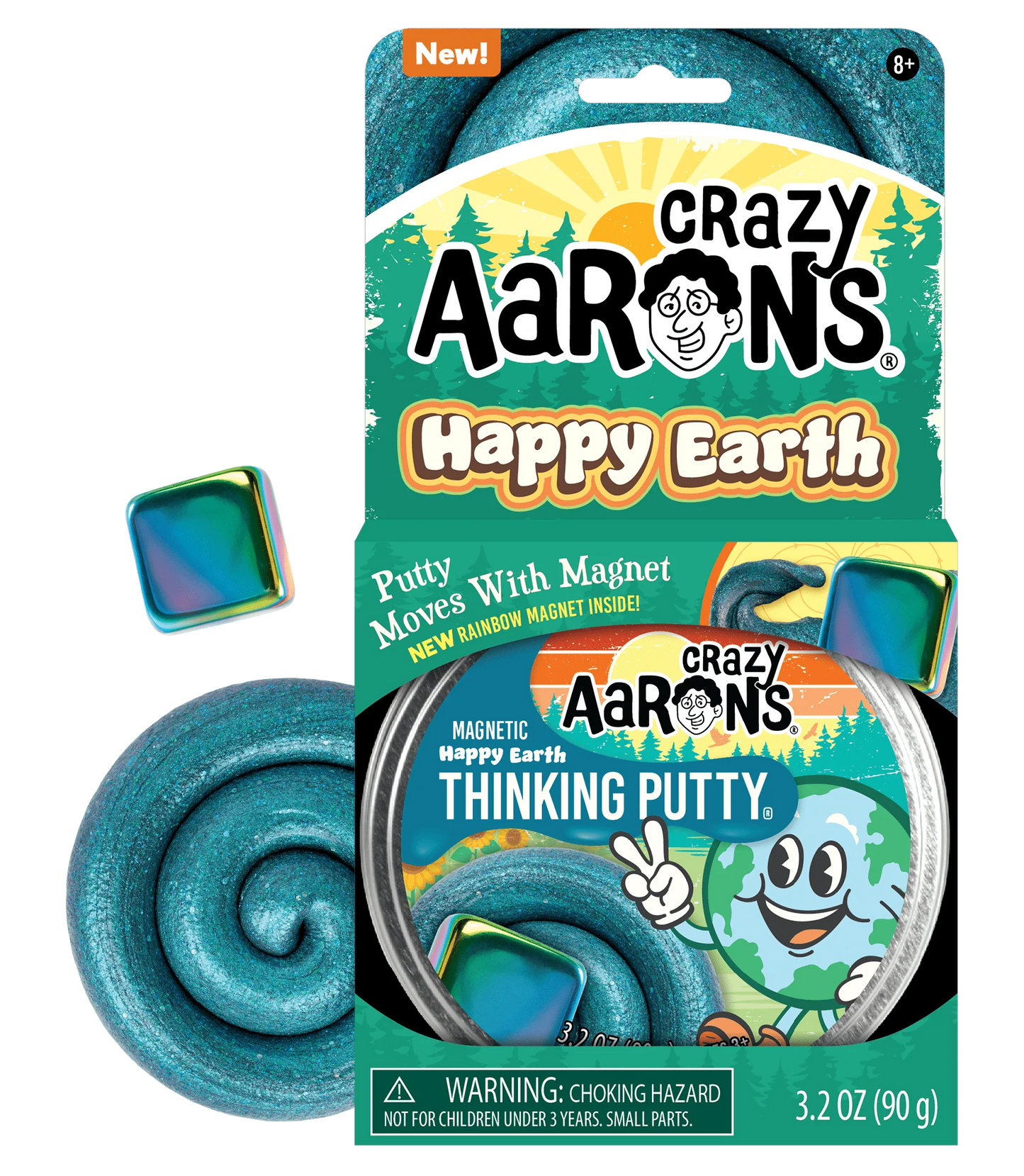 Crazy Aaron's Thinking Putty Magnetic Storms - Happy Earth