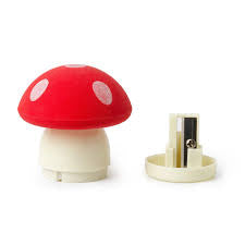 Legami Magic Mushroom Pencil Sharpener with Eraser