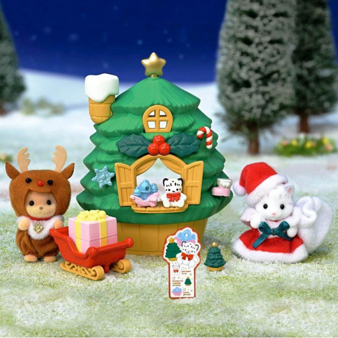 Sylvanian Families 5822 Baby Santa's Christmas Tree House