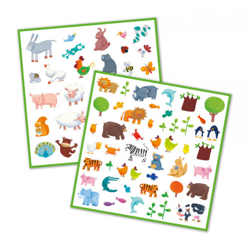 Djeco DJ08841 Animal Stickers
