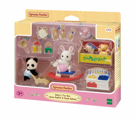 Sylvanian Families 5709 Baby's Toy Box - Snow Rabbit & Panda Baby