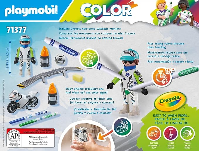 Playmobil Color: 71377 Motorbike