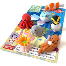 Iwako 200 Themed Erasers- Sea Friends