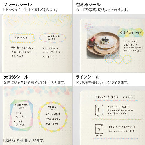 Midori Yuru Log Sticker - Forest Animal