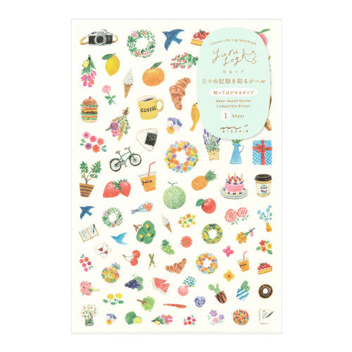 Midori Yuru Log Sticker - Motif