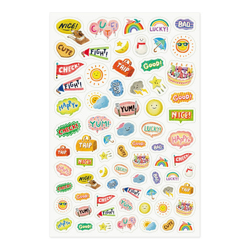 Midori Yuru Log Sticker - Feeling