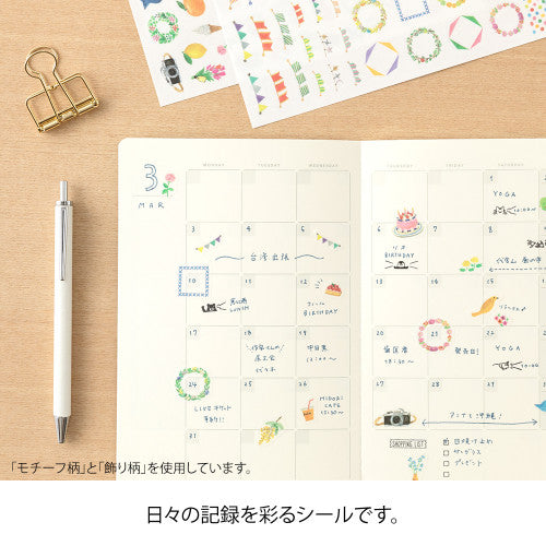 Midori Yuru Log Sticker - Feeling