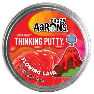 Crazy Aaron's Thinking Putty 3.5 inch - Flowing Lava