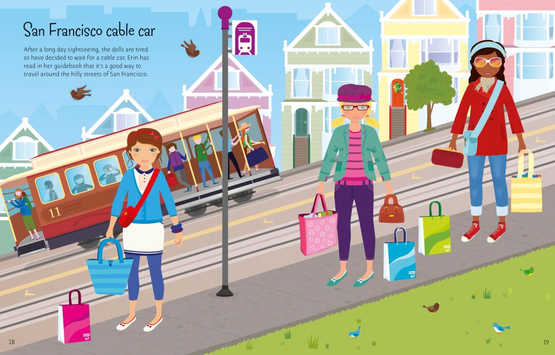 Usborne Sticker Dolly Dressing Travel