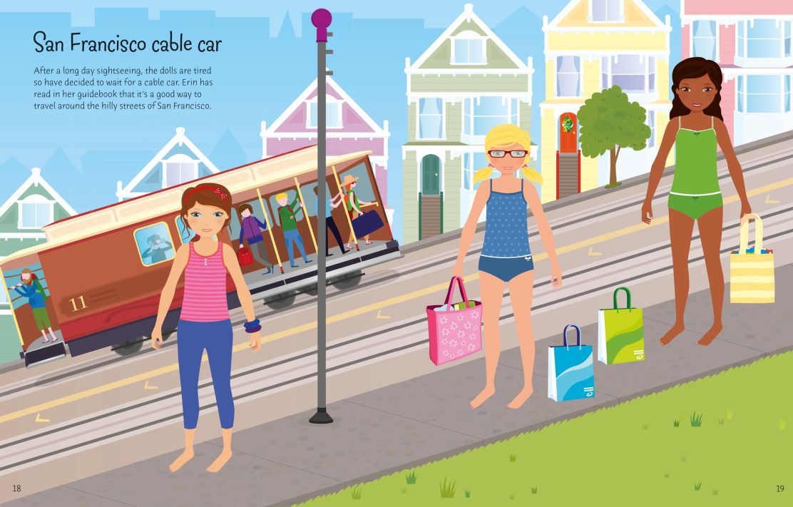 Usborne Sticker Dolly Dressing Travel
