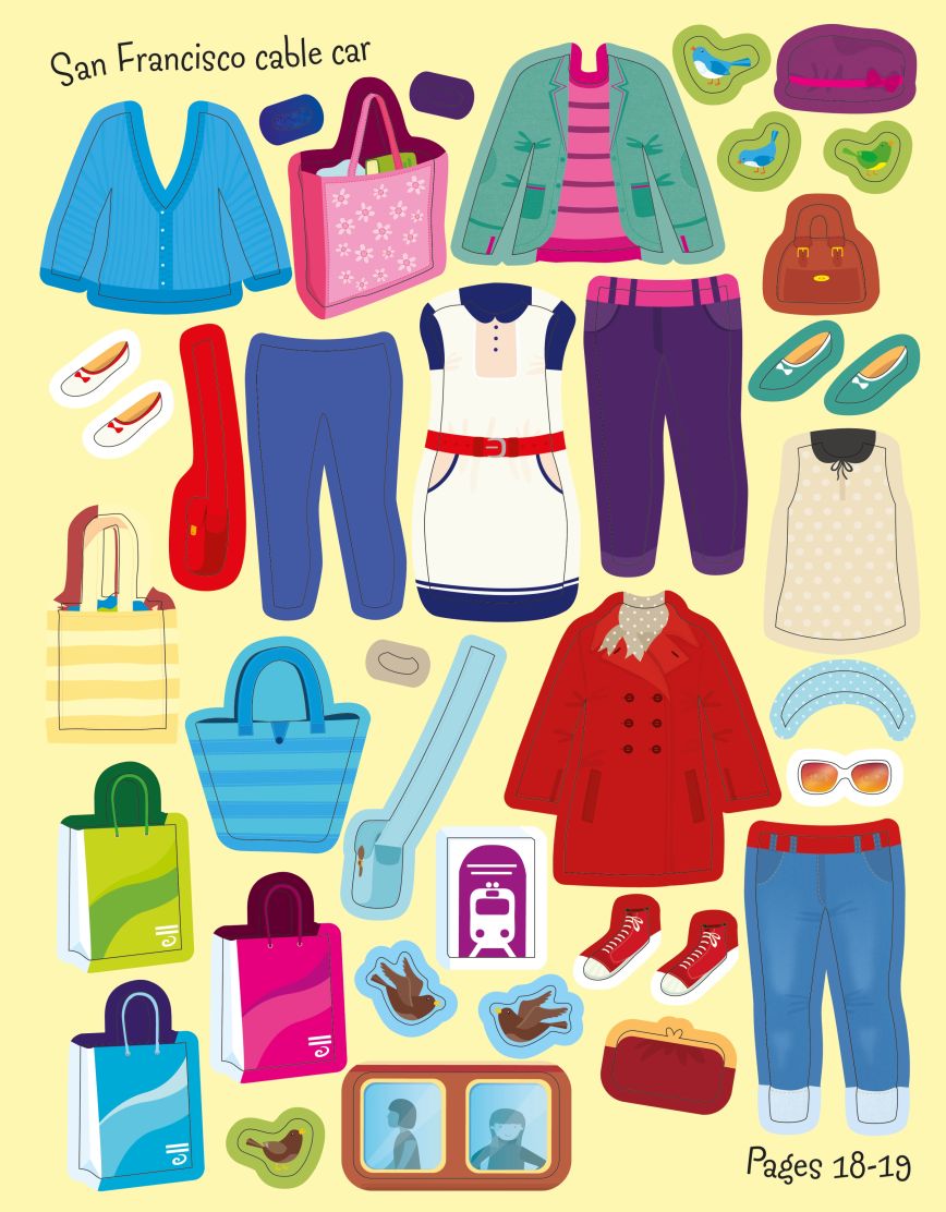 Usborne Sticker Dolly Dressing Travel