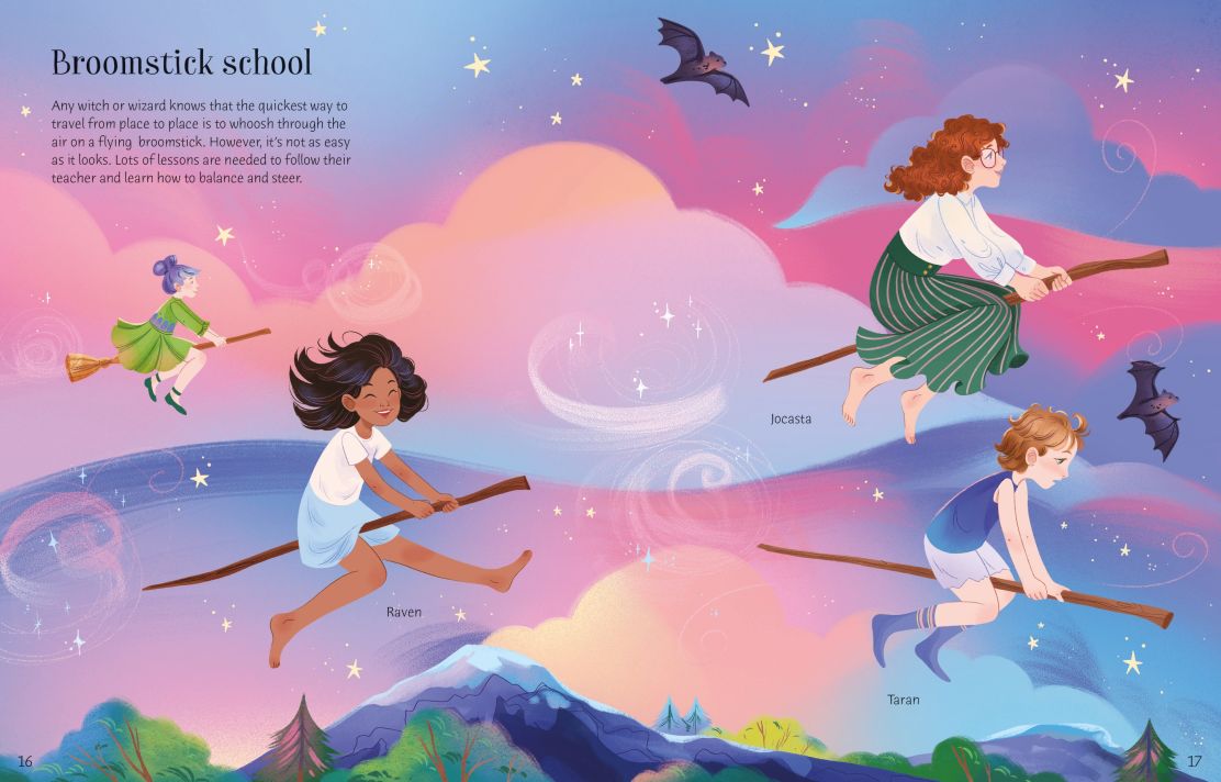 Usborne Sticker Dolly Dressing Witches and Wizards