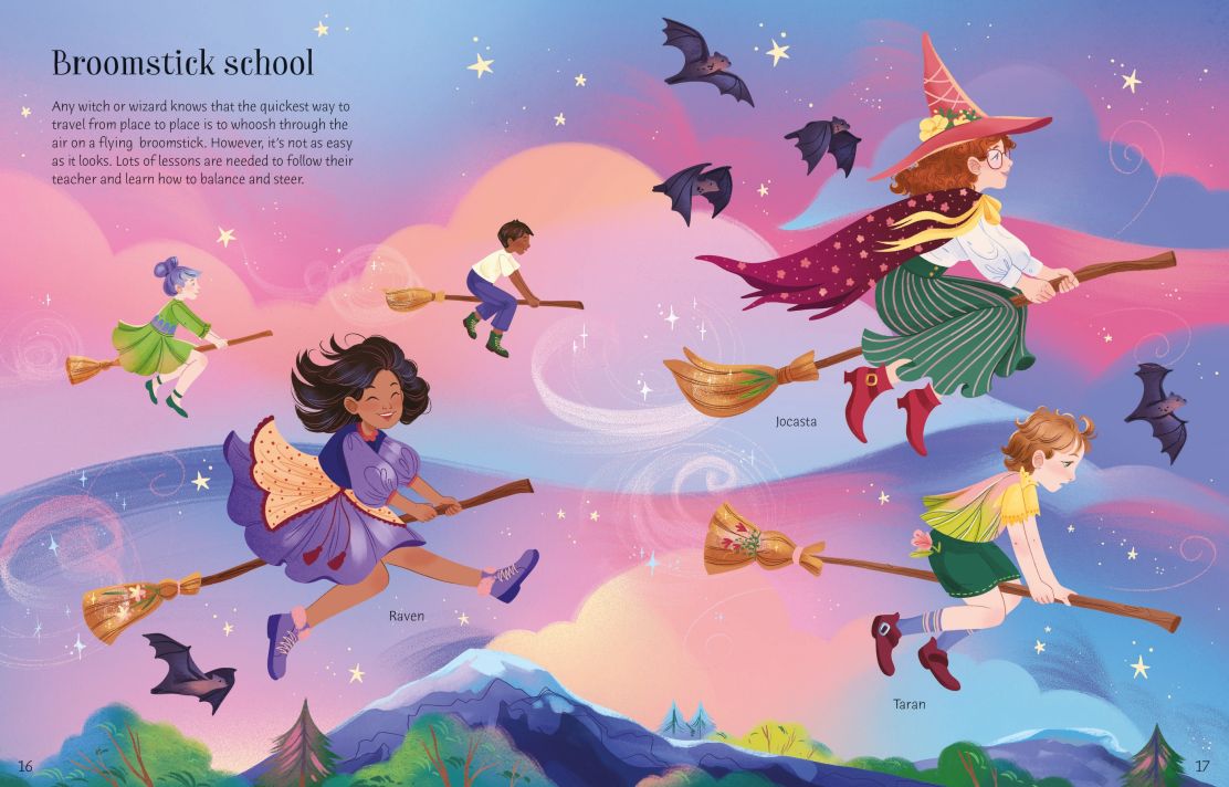 Usborne Sticker Dolly Dressing Witches and Wizards