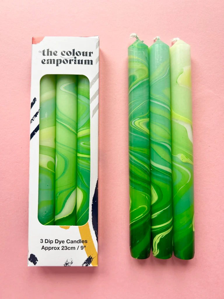 The Colour Emporium GREEN LEAVES - MARBLED
