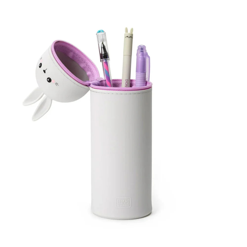 Legami Kawaii 2 in 1 Soft Silicone Pencil Case - Bunny