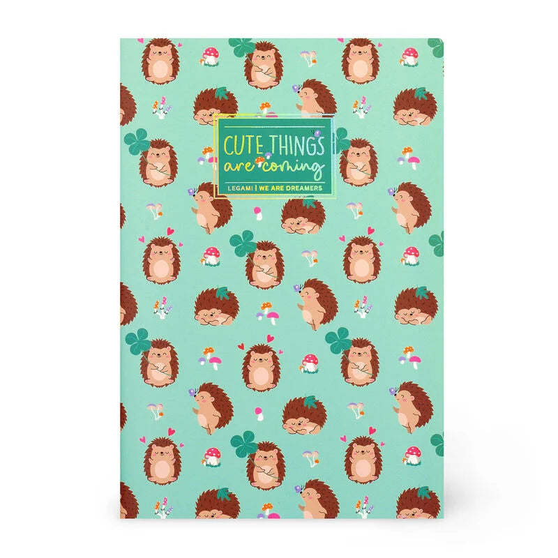 Legami Lined Quaderno- Hedgehog Notebook (small)