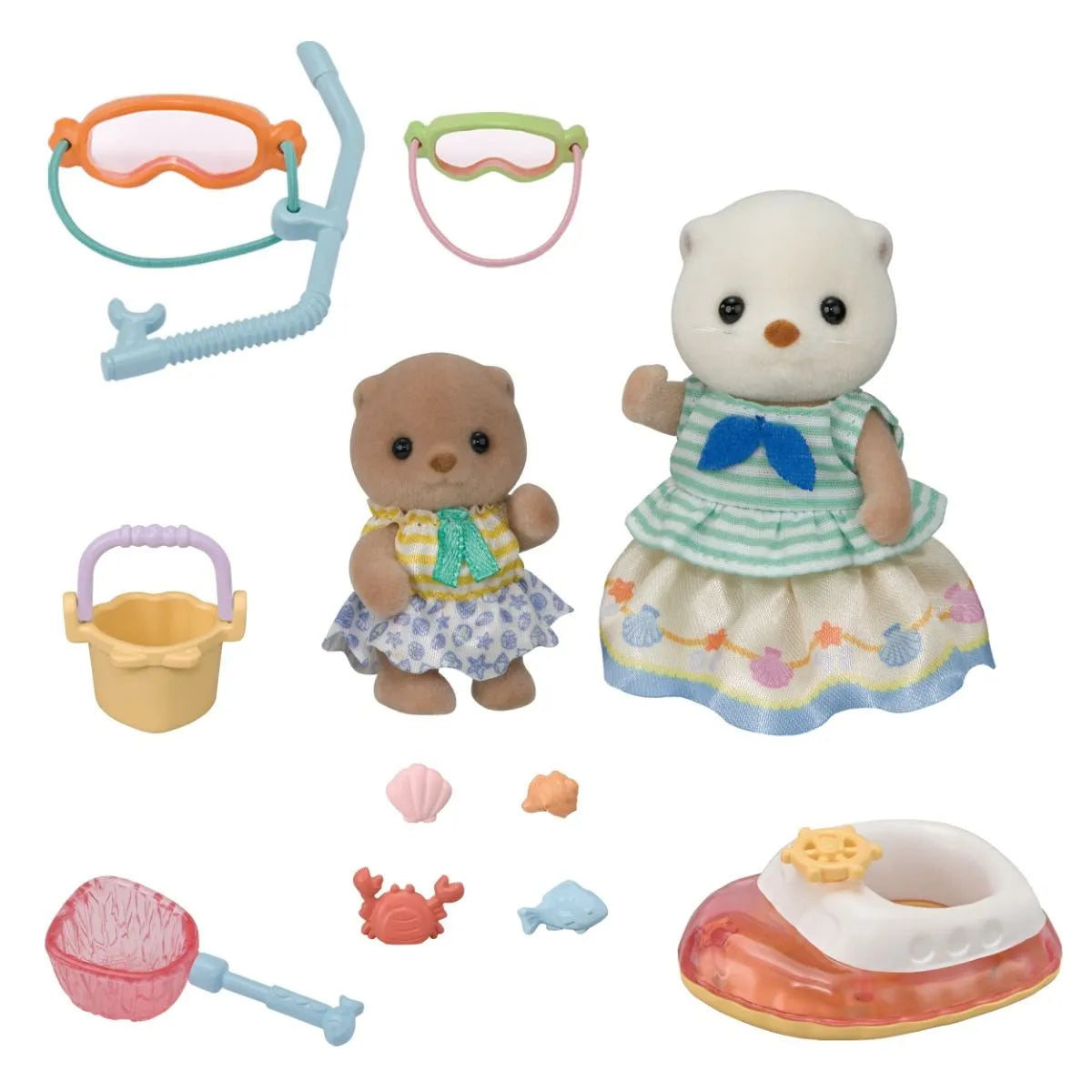 Sylvanian Families 5804 Sea Otter Sisters Splashy Snorkel Set