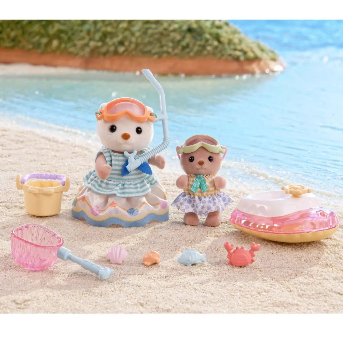 Sylvanian Families 5804 Sea Otter Sisters Splashy Snorkel Set