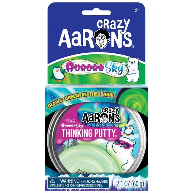 Crazy Aaron's Thinking Putty 3.5 inch - Aurora Sky