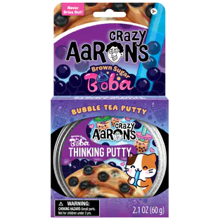 Crazy Aarons Thinking Putty 3.5 inch - Brown Sugar Boba