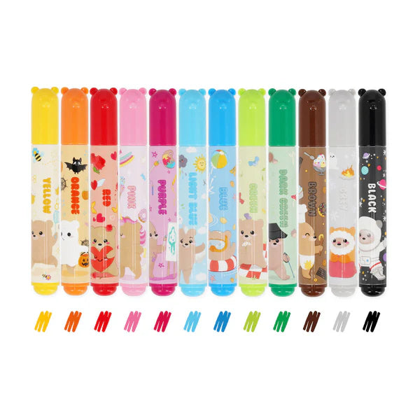 Legami Teddy Friends -A Set of 12 Markers