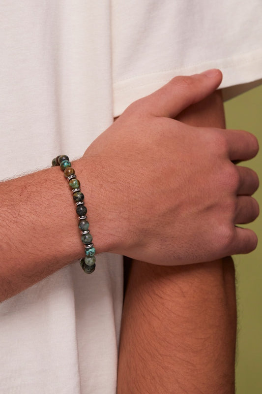 Estella Bartlett 6mm LIght Green Moss Beaded Bracelet