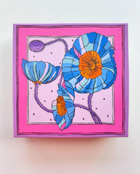 The Colour Emporium Blue Poppies Matchbox