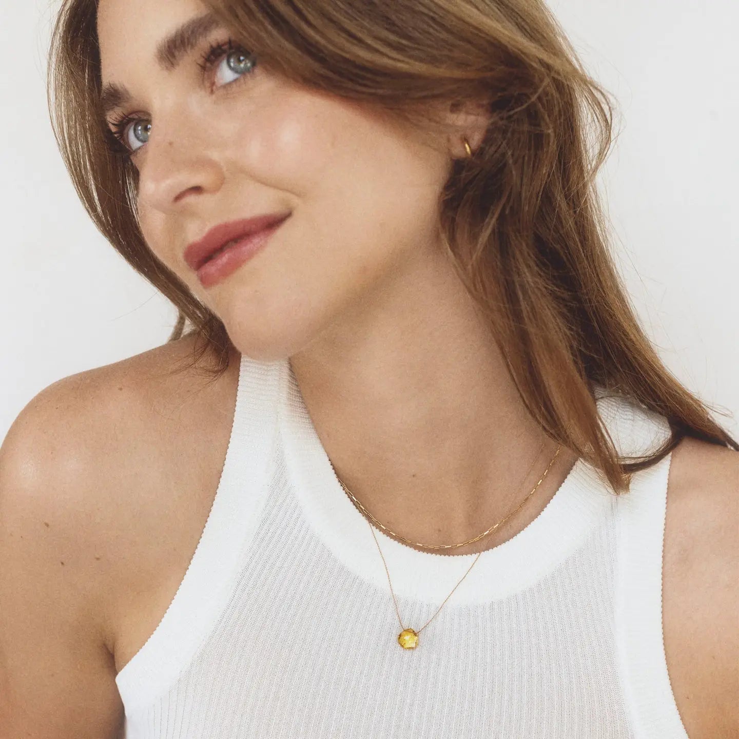 Wanderlustlife Jewellery - Citrine Fine Cord Necklace