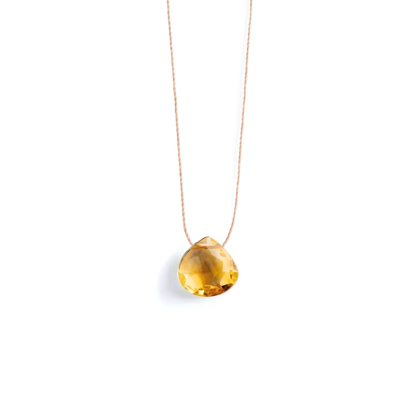Wanderlustlife Jewellery - Citrine Fine Cord Necklace
