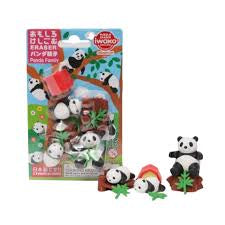 Iwako Puzzle Erasers- Panda Family