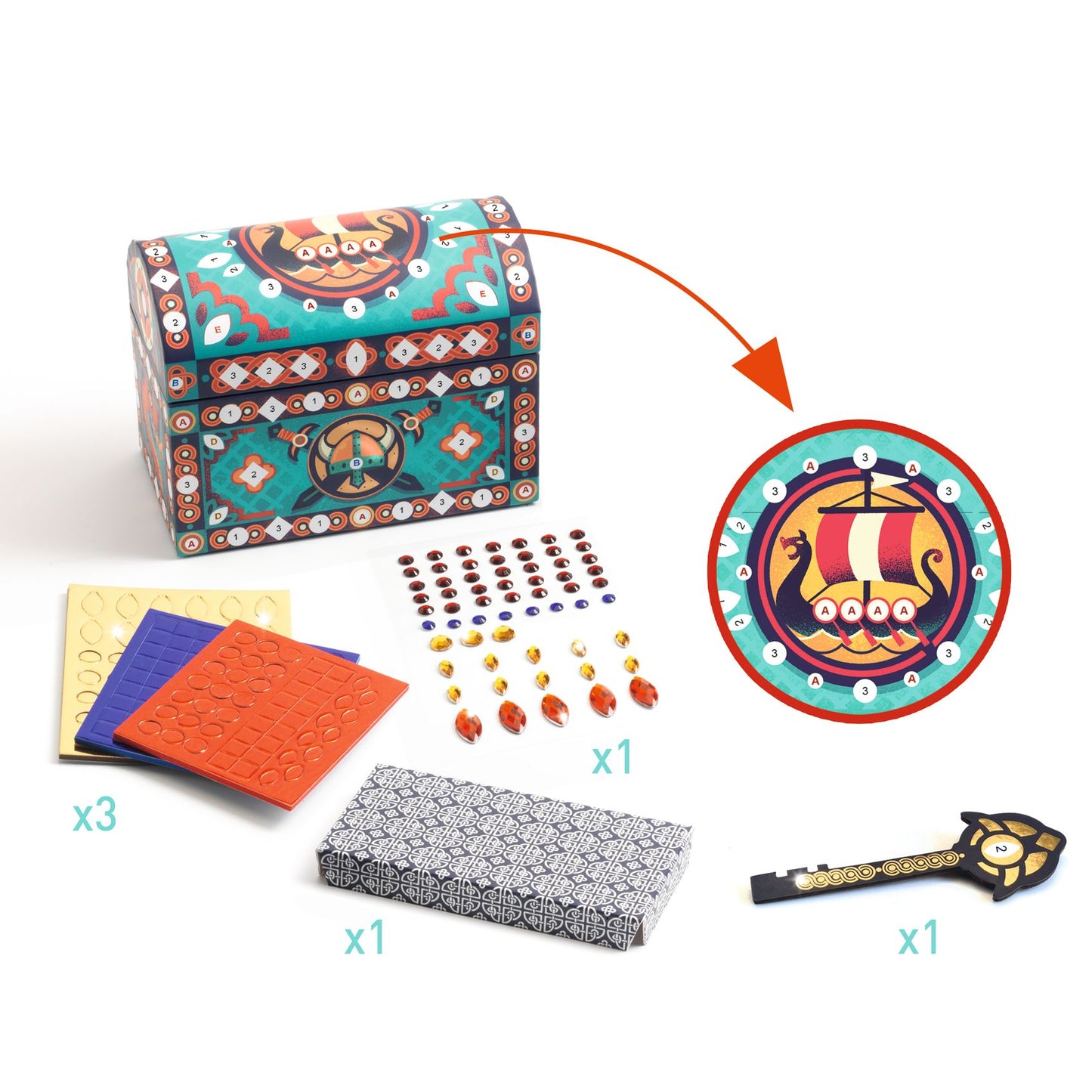 Djeco DJ07928 Super Treasure Chest