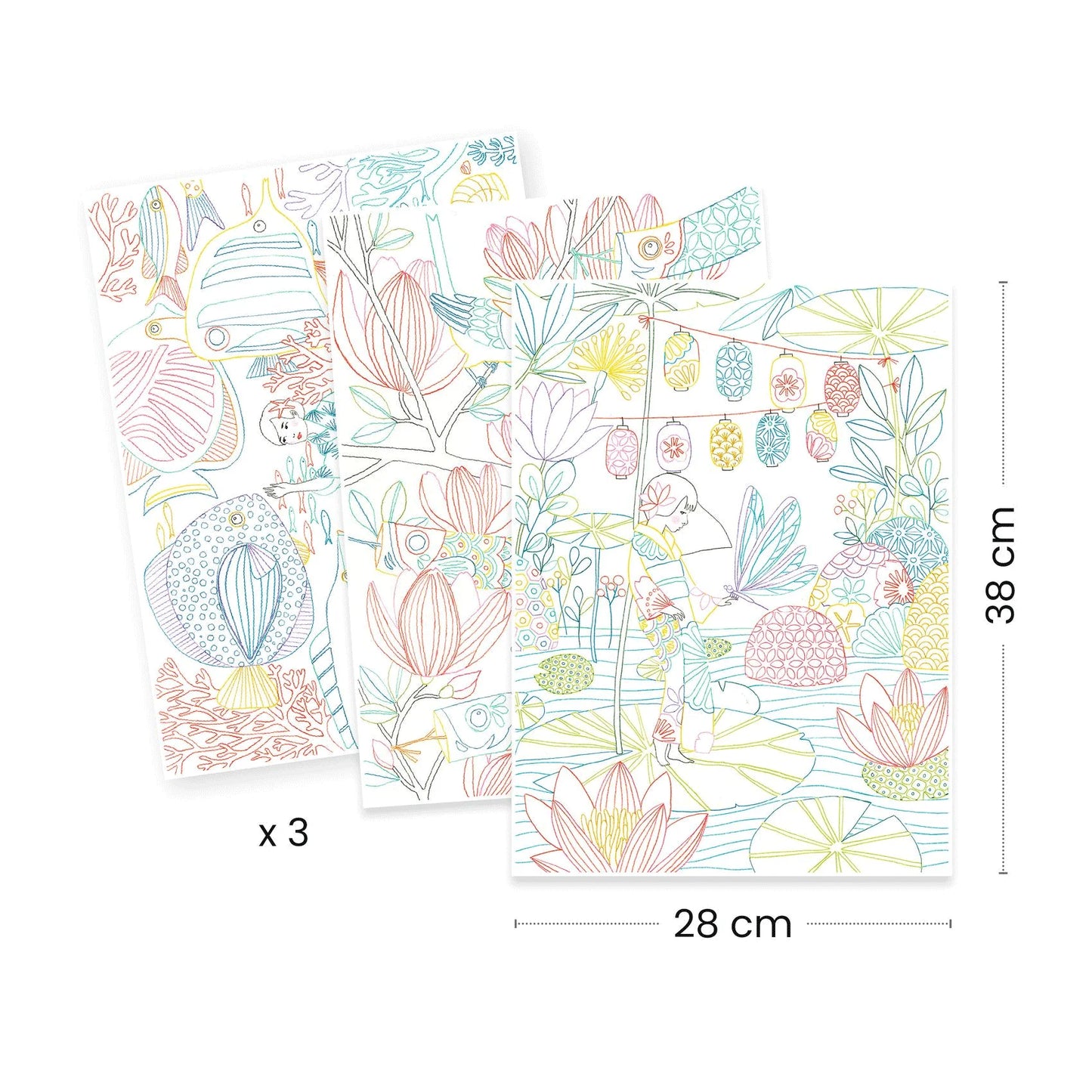Djeco Dj08694 - Colouring Gallery Japan