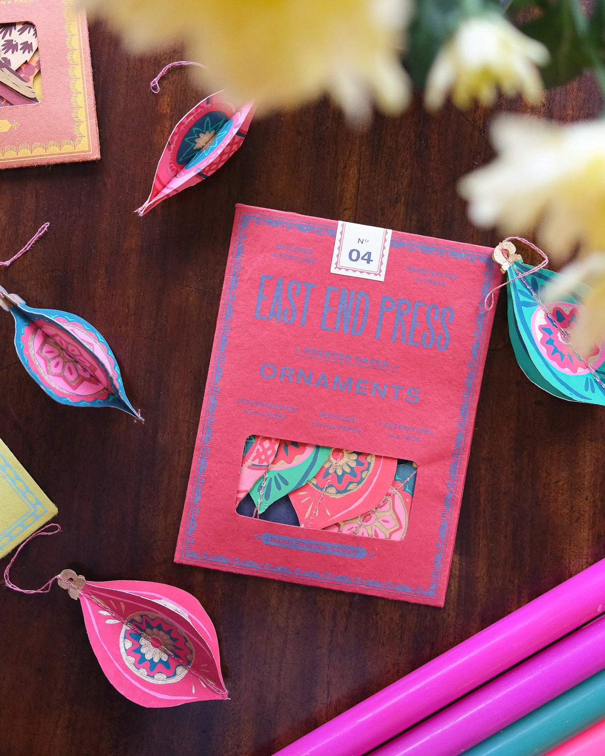 East End Press Baubles Paper Ornaments
