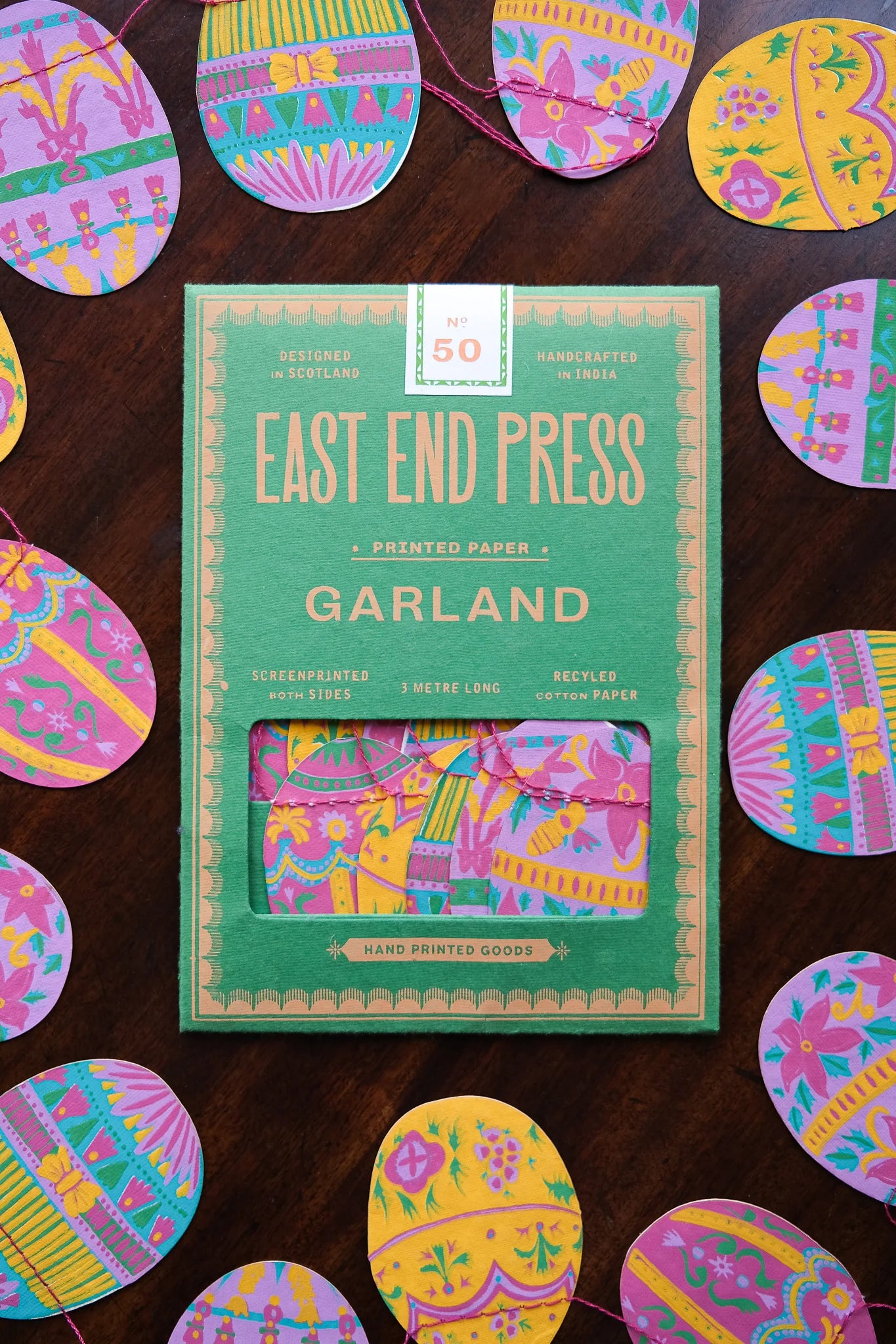 East End Press Easter Egg Sewn Garland