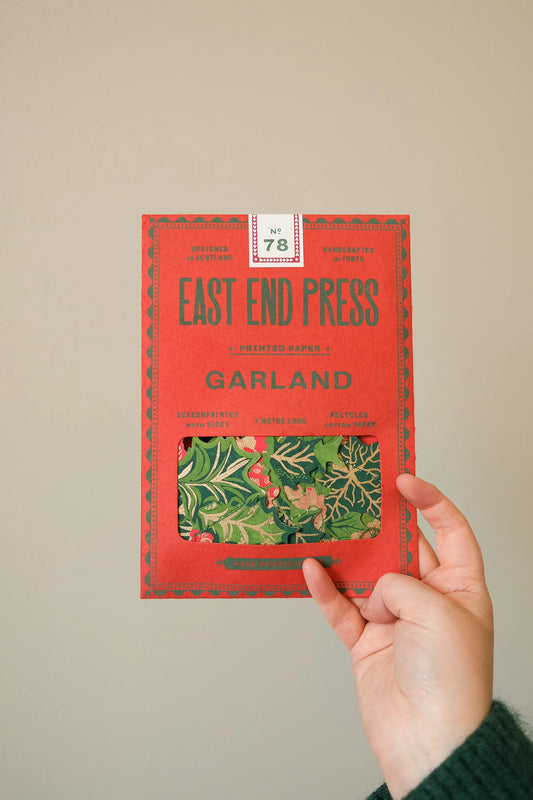 East End Press Holly and Ivy Sewn Garland