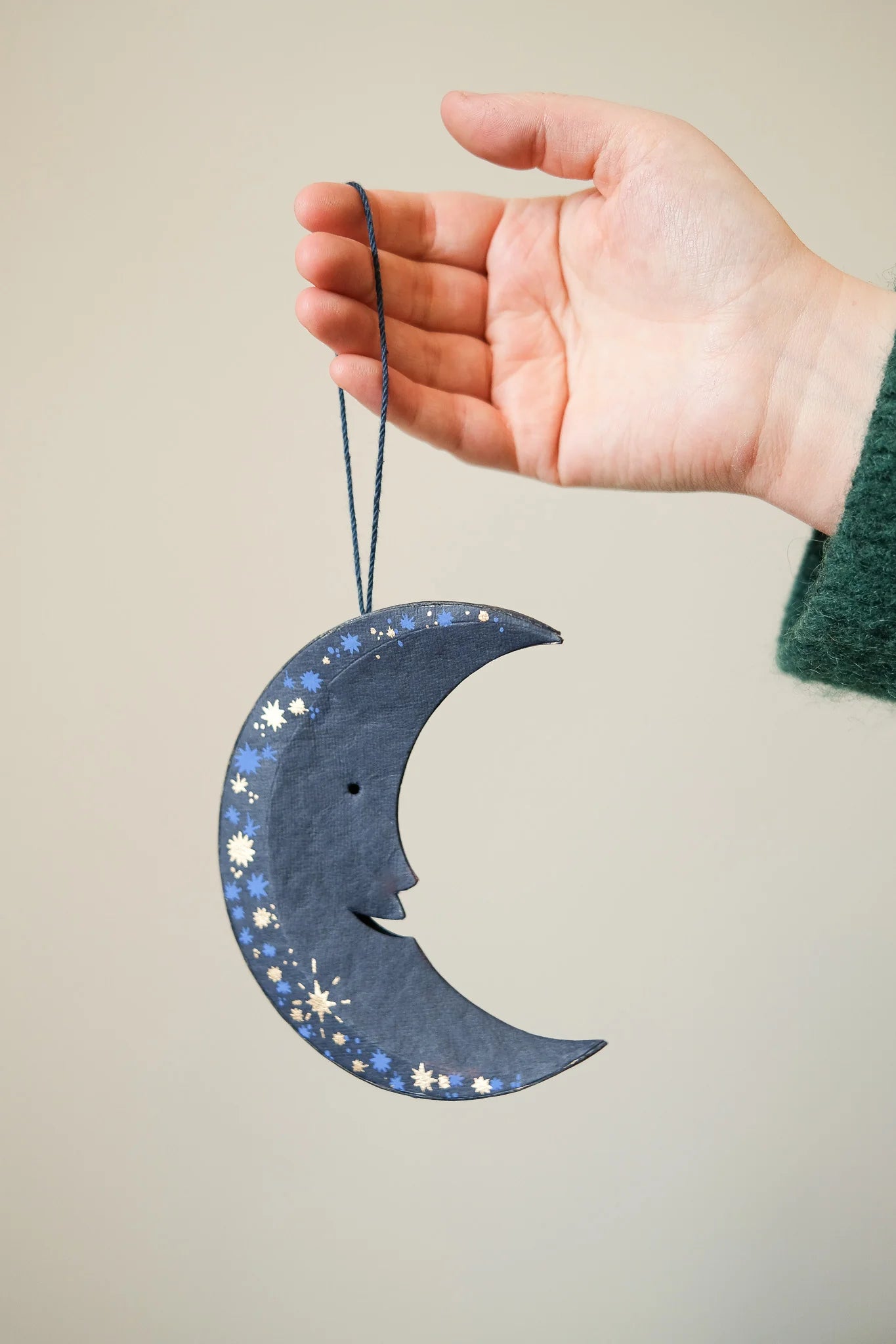 East End Press Midnight Man on the Moon Board Ornament
